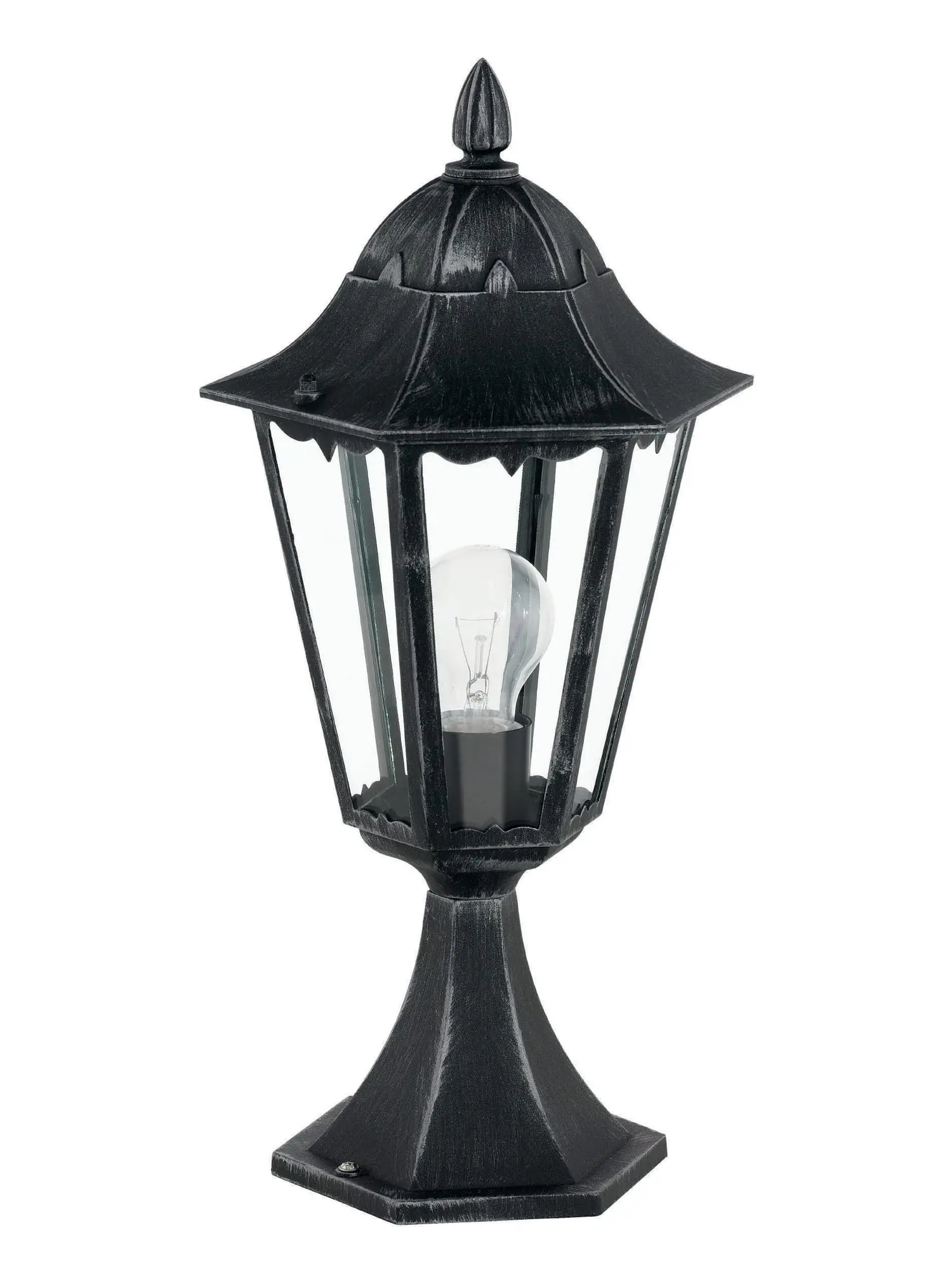 Produktfoto 1 von Außenleuchte m.Sockel Schwarz/Silber-patina NAVEDO D:230mm