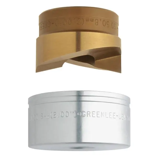 Produktfoto 1 von Spalt-Blechlocher-System, 32,5mm, ISO32, Materialstärke V2A-Stahl 3,5mm