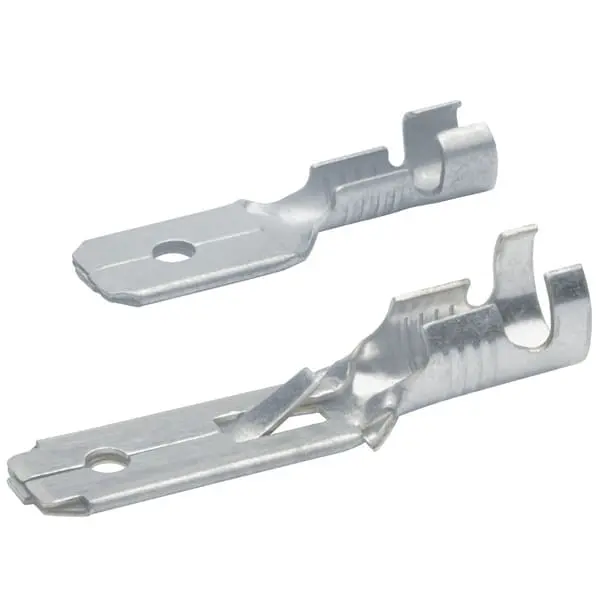Produktfoto 1 von Flachstecker DIN 46343 Teil 3 mit Rastzunge zum Einrasten in Gehaeuse