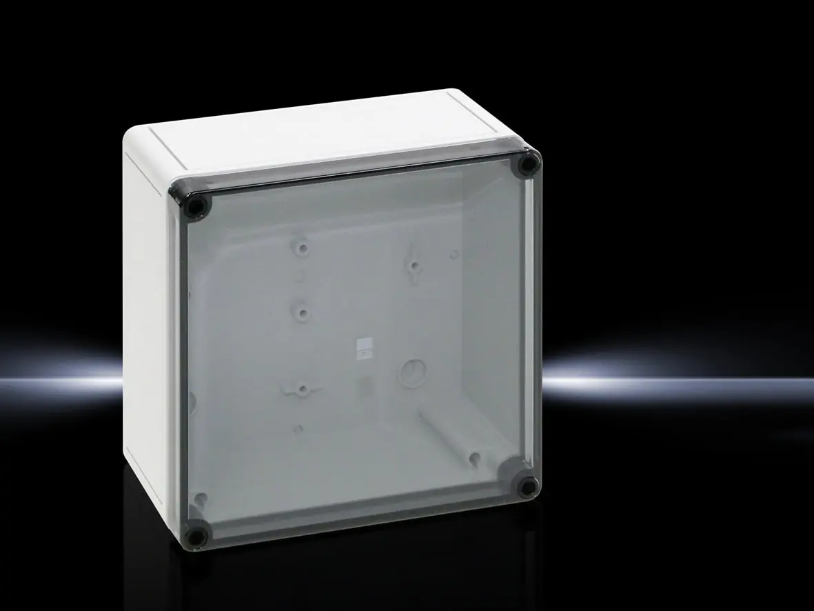 Produktfoto 1 von Klemmengehäuse aus Polycarbonat, IP 66 m.transpar. Deckel, glasfaserverstärkt