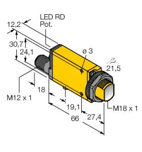 Produktfoto 1 von Opto Sensor Einweglichtschranke (Sender) KEMA 03ATEX 1441 X