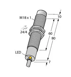 Produktfoto 1 von Induktiver Sensor mit erweitertem Temperaturbereich