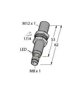 Produktfoto 1 von Induktiver Sensor mit erhöhtem Schaltabstand