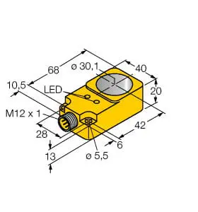 Produktfoto 1 von Induktiver Sensor Ringsensor