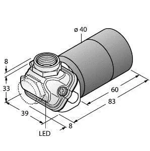 Produktfoto 1 von Kapazitiver Sensor für die Lebensmittelindustrie