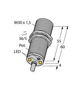 Produktfoto 1 von Induktiver Sensor Drehzahlwächter