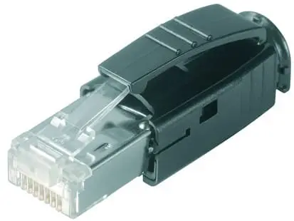 Produktfoto 1 von STX IP20 RJ45 Stecker AWG24-27 Cat.6, schwarz
