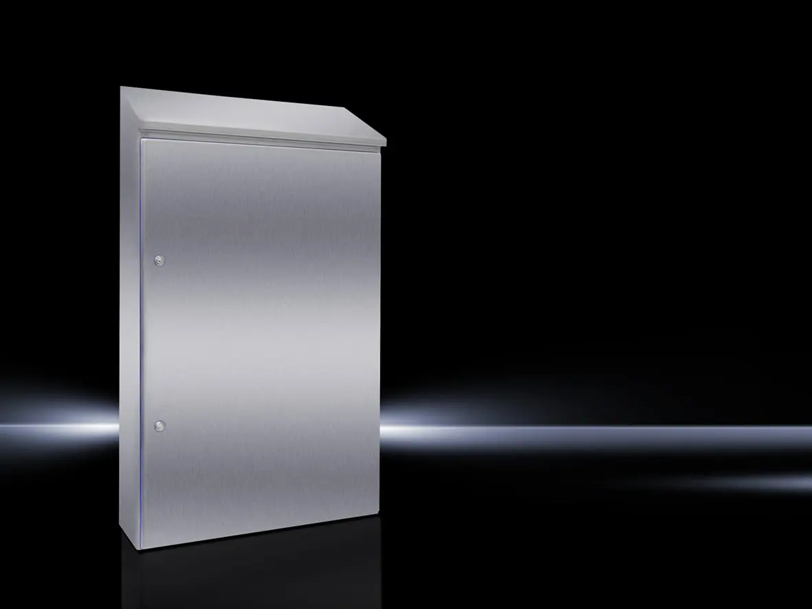 Produktfoto 1 von Kompakt-Schaltschrank HD, 1.4301 BHT 810x1250x300mm, Höhe hinten 1421mm