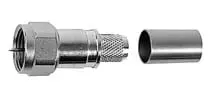 Produktfoto 1 von F-Kabelstecker, HDTV, Cr/Cr, 75 Ohm G2 (RG-59B/U)
