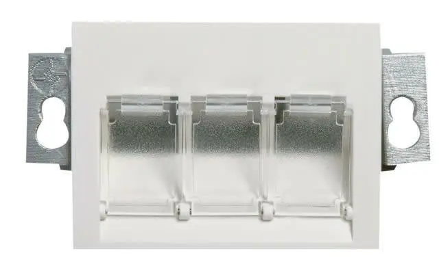 Produktfoto 1 von Modul-Aufnahme 55x41mm, 3-fach Unterflur, für GB2/GB3 mit Abdeckrahmen