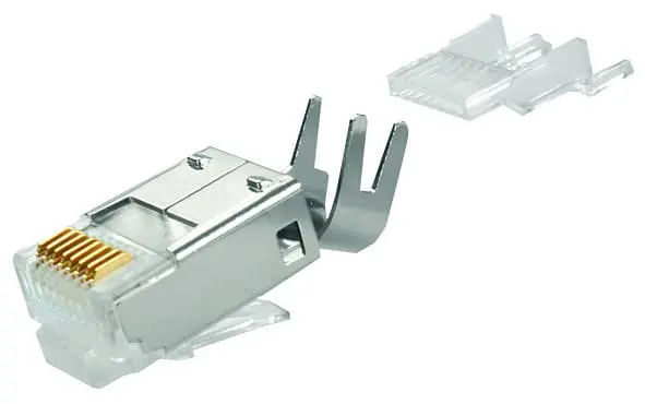 Produktfoto 1 von RJ45-Stecker geschirmt 0,8 AU AWG27/7-24/7, AWG26/1-24/1