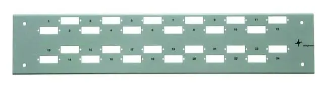 Produktfoto 1 von Frontplatte Basis-V 2HE für 24 ST-Kupplungen *H*801