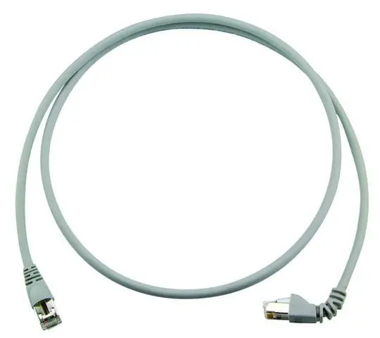 Produktfoto 1 von Patchkabel S/FTP Cat.6A (ISO/IEC), 0,5m MP8 FS500, LSZH, 1x270G, grau, 1:1