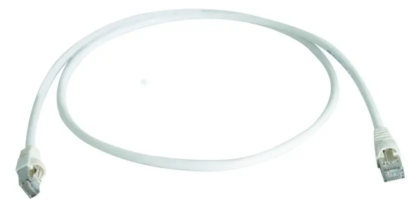 Produktfoto 1 von Patchkabel S/FTP Cat.6A (ISO/IEC), 20,0m MP8 FS500, LSZH, weiß, 1:1