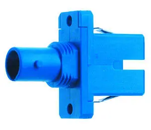 Produktfoto 1 von ST/SC Adapter Singlemodenund Multimode Keramikhülse, Kunststoffgehäuse blau