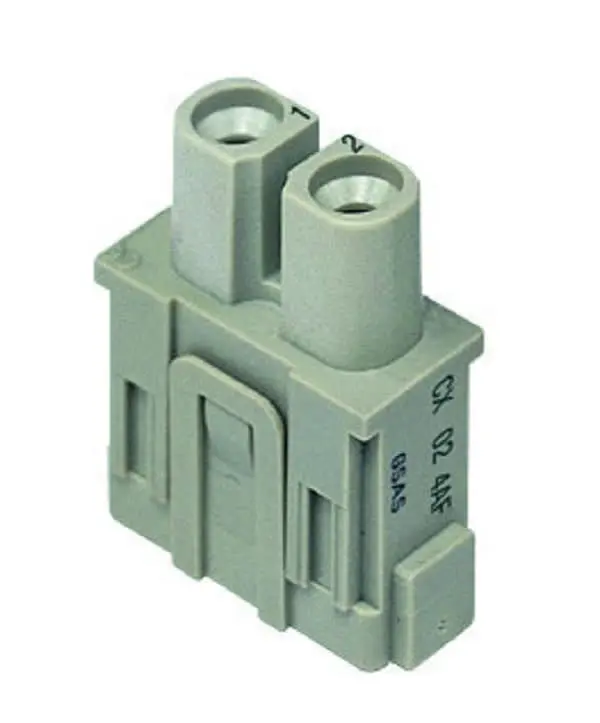 Produktfoto 1 von Buchseneinsatz 1ME 2P Silber Axialschraubanschluss 40A 1000V AWG14-8