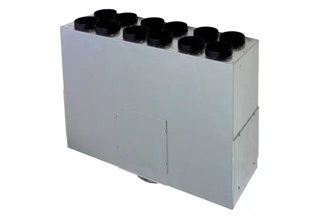 Produktfoto 1 von Luftverteile aus Blech, 12 Anschlüsse,Anschluss Flexrohr MF-F75