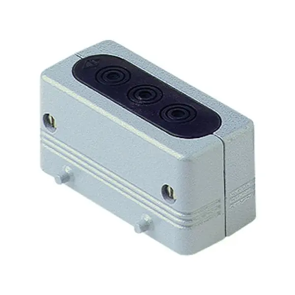 Produktfoto 1 von Durchführungsgehäuse Gr.77.27 Alu 4Bolzen f.3Datenkabel 5,0-13,5mm