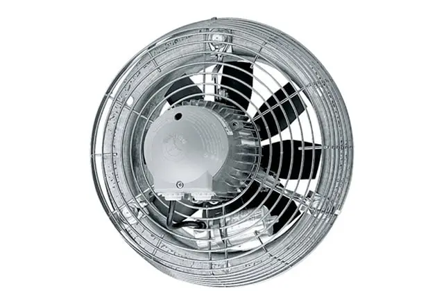 Produktfoto 1 von Axial-Wandventilator, Stahlwandring, Wechselstrom, DN200
