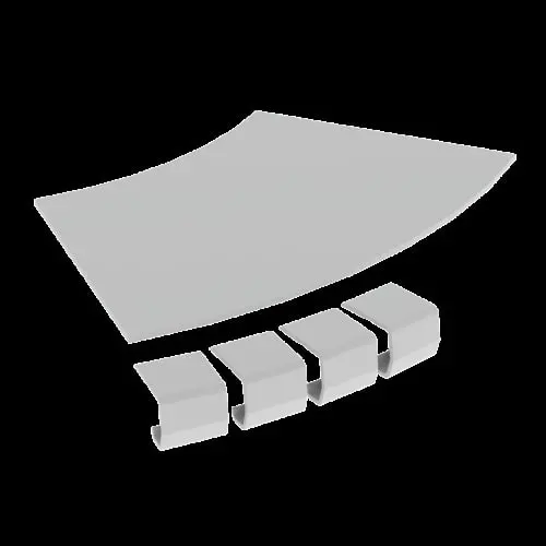 Produktfoto 1 von Abdeckung Flachbogen 45° 200 R300 aus U23X RAL7035