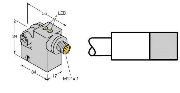 Produktfoto 1 von Magnetfeld-Sensor für Pneumatikzylinder (magnetfeldfest)