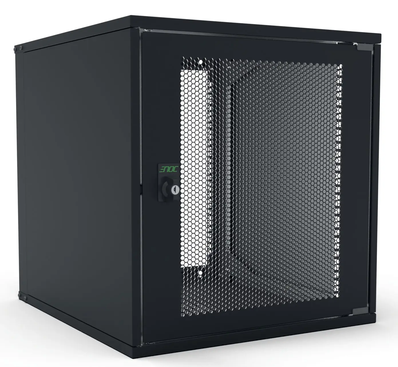 Produktfoto 1 von 19" Basic Wandschrank 12HE Vent.Tür 600mm Tief Schwarz