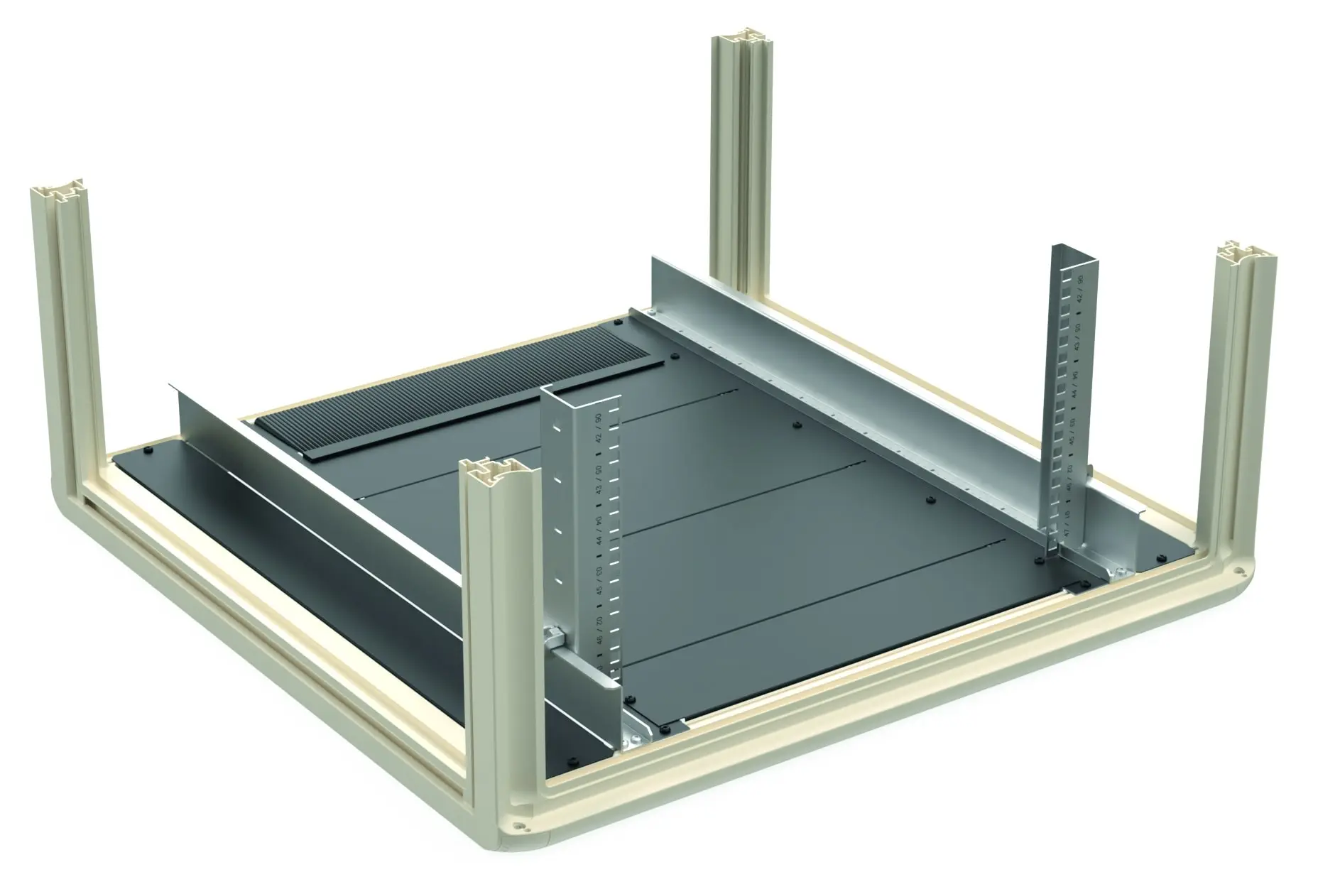 Produktfoto 1 von Bodenblechpaket 800x800mm schwarz