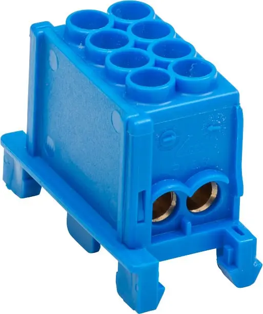 Produktfoto 1 von Hauptleitungsklemme 1-polig fingersicher 1x4x25 qmm (blau)