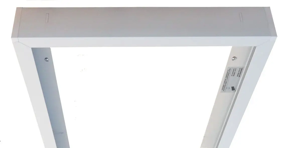 Produktfoto 1 von Mechanisches Zubehör für Leuchten Aufbaurahmen weiß für Panel 1500x300