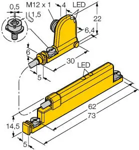 Produktfoto 1 von Linearwegsensor zur analogen Pneumatik-Zylinder-Abfrage permaprox