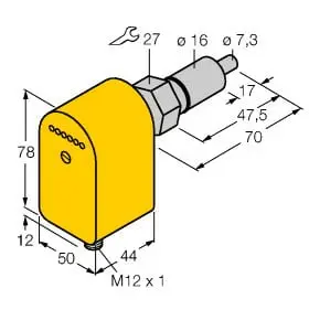 Strömungssensor Eintauchsensor mit integrierter Auswerteelektronik