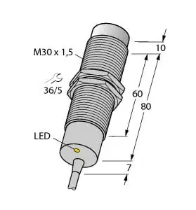 Produktfoto 1 von Induktiver Sensor mit erweitertem Temperaturbereich