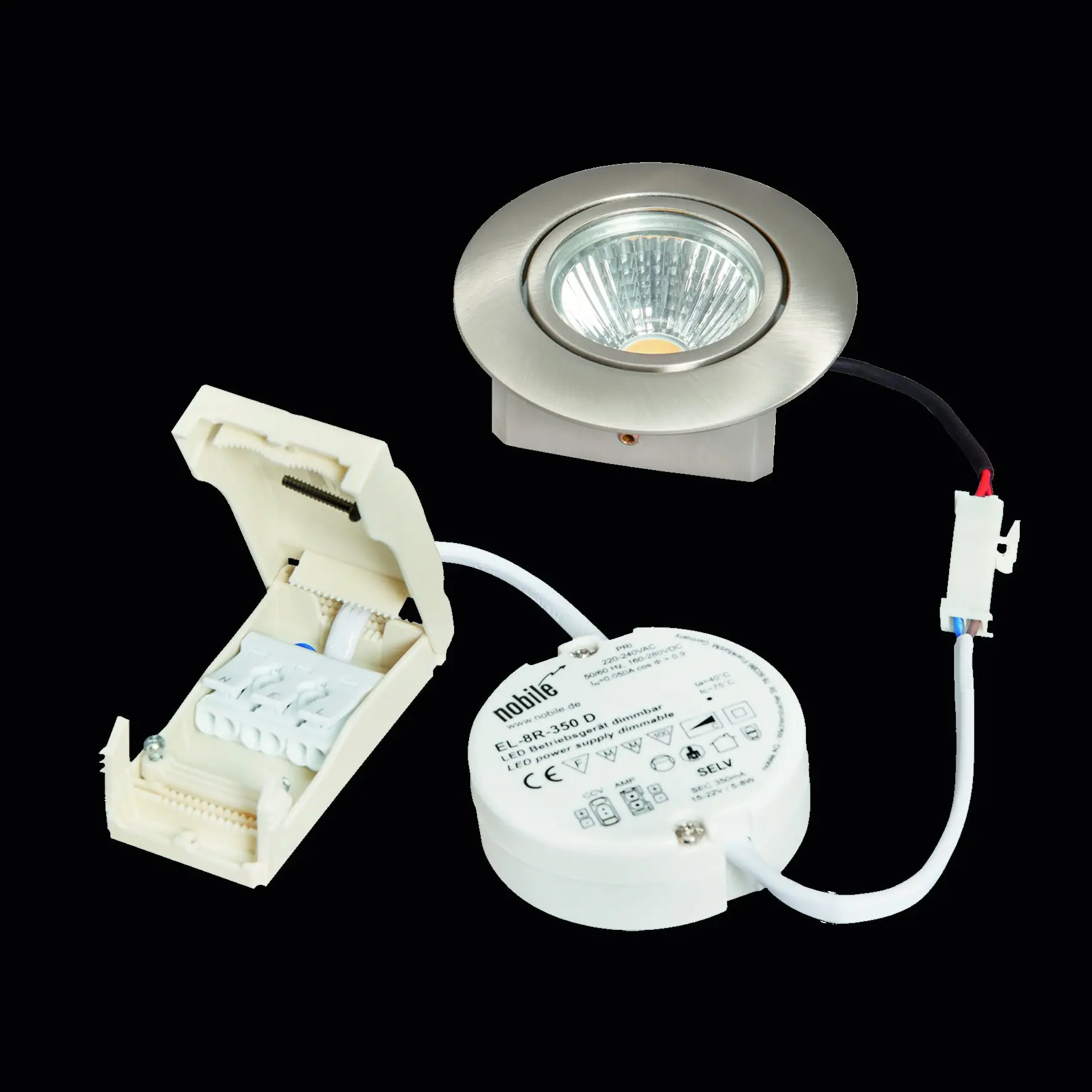 Produktfoto 1 von A 5068 T Flat weiß-matt 8W BIO 940 38° dim C