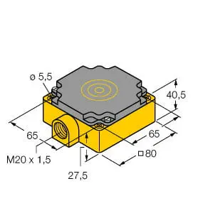 Produktfoto 1 von Induktiver Sensor mit erweitertem Temperaturbereich KEMA 02 ATEX 1090X