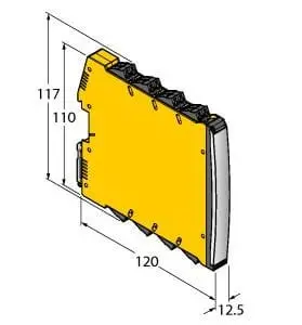 Produktfoto 1 von Trennschaltverstärker, 1-kanalig, TÜV 14 ATEX 147004 X