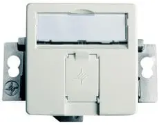Produktfoto 1 von Modulaufnahme AMJ 1-f UP/50 ws 1 AMJ Modul K Cat.6A T568A