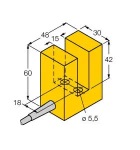 Produktfoto 1 von Induktiver Sensor schlitzförmig