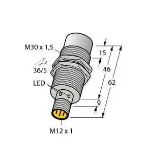 Induktiver Sensor für die Lebensmittelindustrie uprox+
