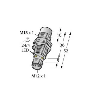Produktfoto 1 von Induktiver Sensor für die Lebensmittelindustrie uprox+ ATEX