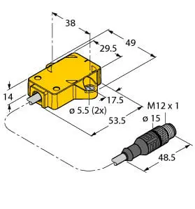 Produktfoto 1 von Induktiver Winkelsensor mit Analogausgang
