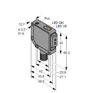 Opto Sensor Basisgerät für Kunststofflichtleiter