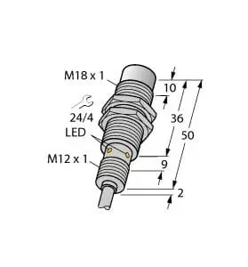 Produktfoto 1 von Induktiver Sensor für die Lebensmittelindustrie uprox+