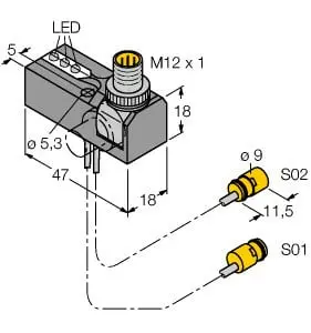 Produktfoto 1 von Induktiver Sensor Abfrageset für Pneumatikspanner