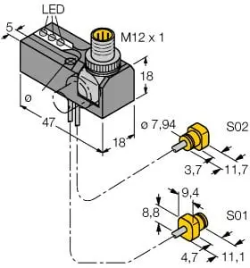 Produktfoto 1 von Induktiver Sensor Abfrageset für Pneumatikspanner