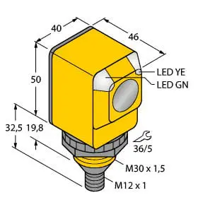 Optoelektronischer Sensor Einweglichtschranke (Empfänger)