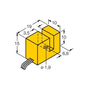 Produktfoto 1 von Induktiver Sensor schlitzförmig