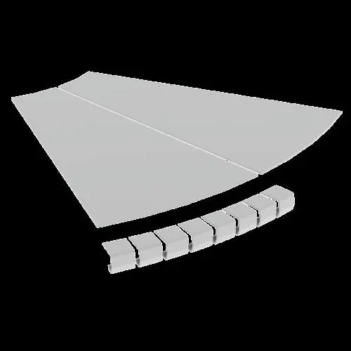 Produktfoto 1 von Abdeckung Flachbogen 45° 600 R300 aus U23X RAL7035