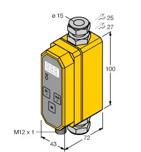 Produktfoto 1 von Durchflussmesser Inline-Sensor mit integrierter Auswerteelektronik