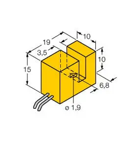 Produktfoto 1 von Induktiver Sensor schlitzförmig KEMA 02 ATEX 1090X