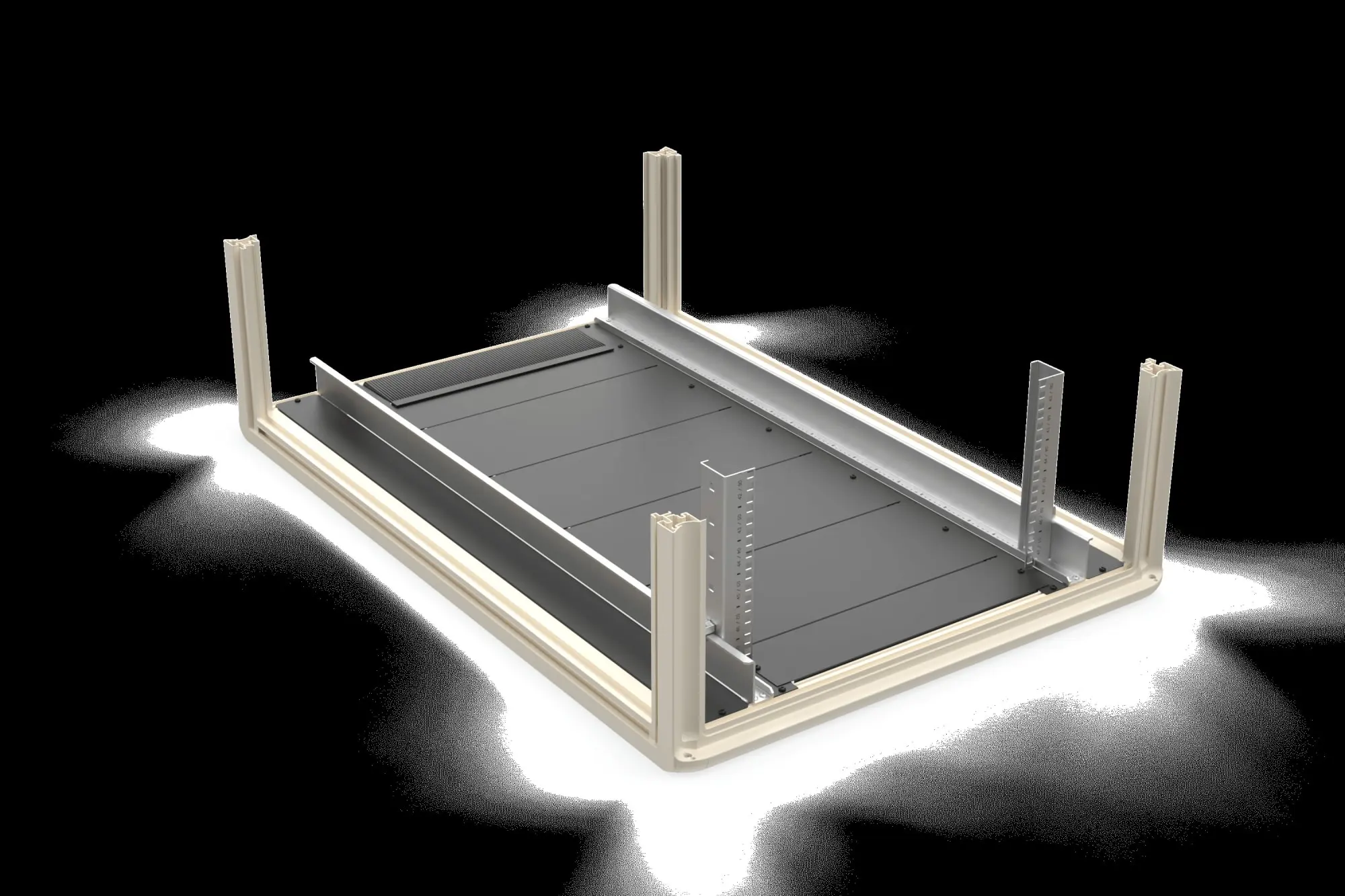 Produktfoto 1 von Bodenblechpaket 800x1200mm schwarz